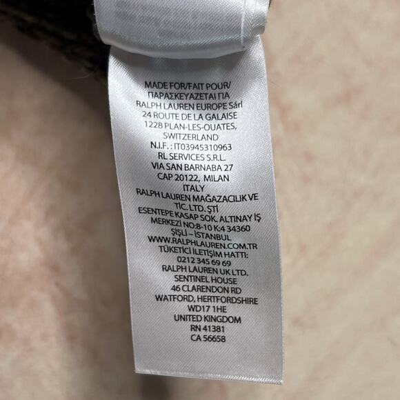 Lauren Ralph Lauren Black Label Faux Leather Patchwork Knit Sweater Green Preppy - Picture 9 of 10